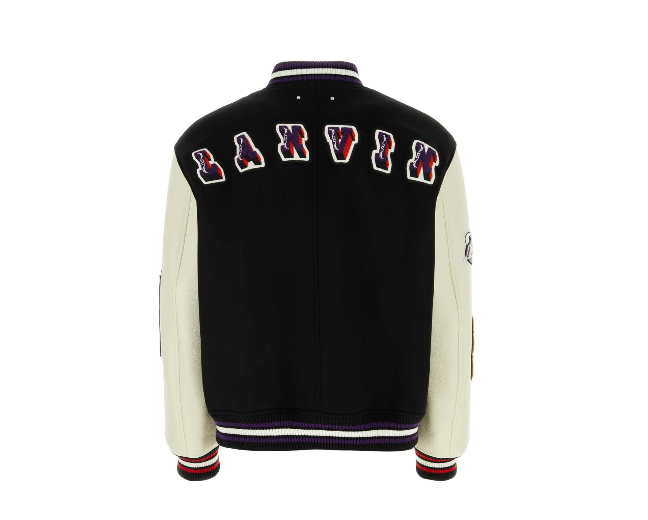 LANVIN  XFuture Logo-Patch Varsity Bomber Jacket