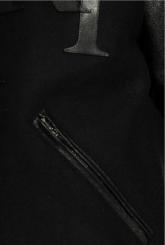 AMIRI  Tiered Logo Button Down Varsity Jacket
