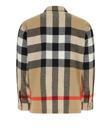 BURBERRY CHECKED ZIP_UP SHIRT JACKET