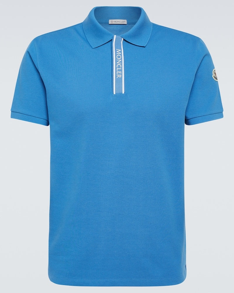 MONCLER Cotton pique polo T  shirt