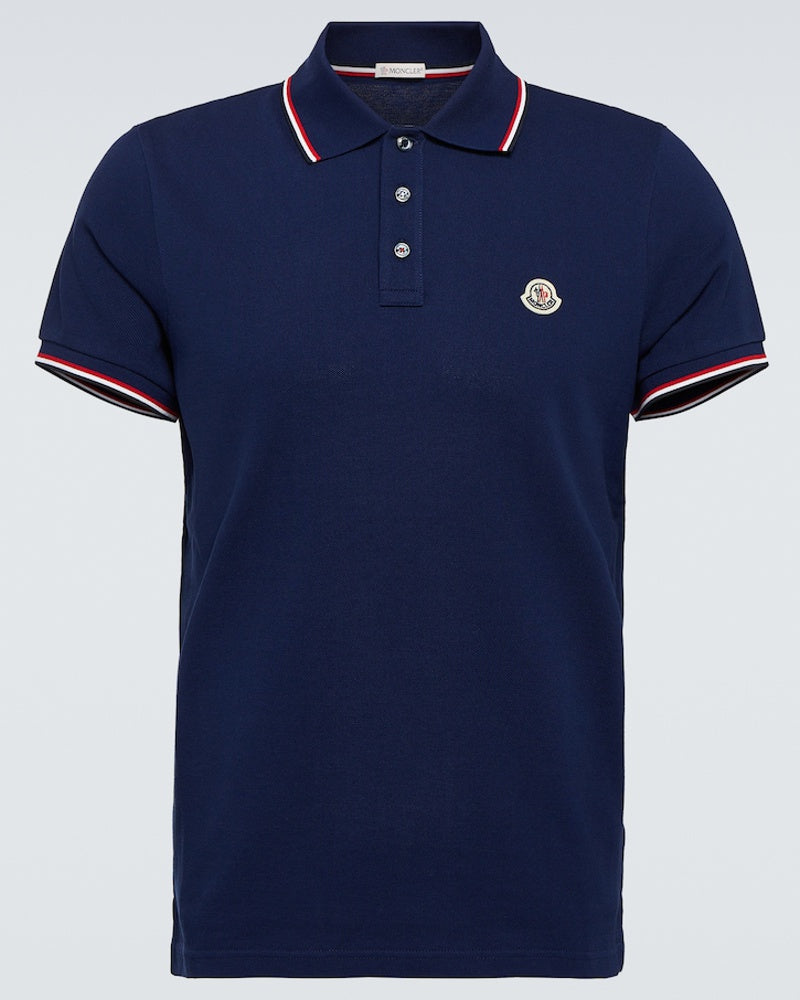 MONCLER Cotton pique polo T  shirt