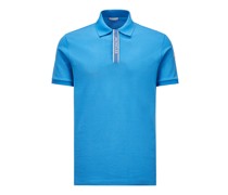 MONCLER POLO T SHIRT WITH LOGO MOTIF