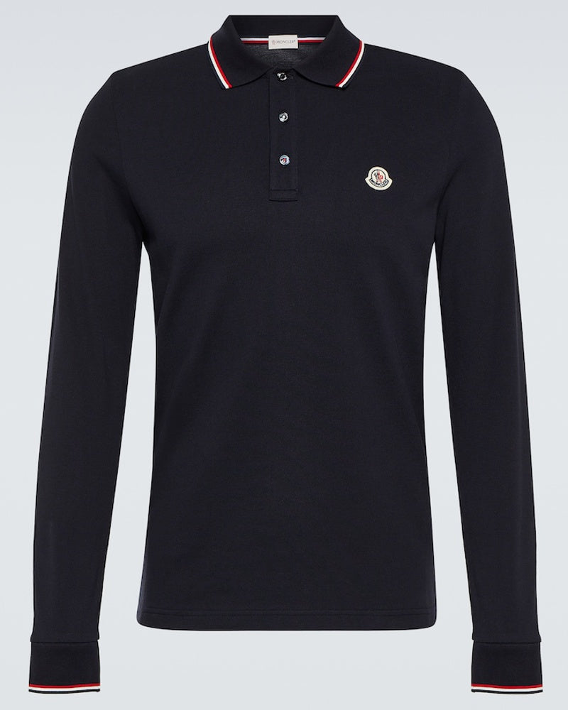 MONCLER Cotton pique polo T shirt