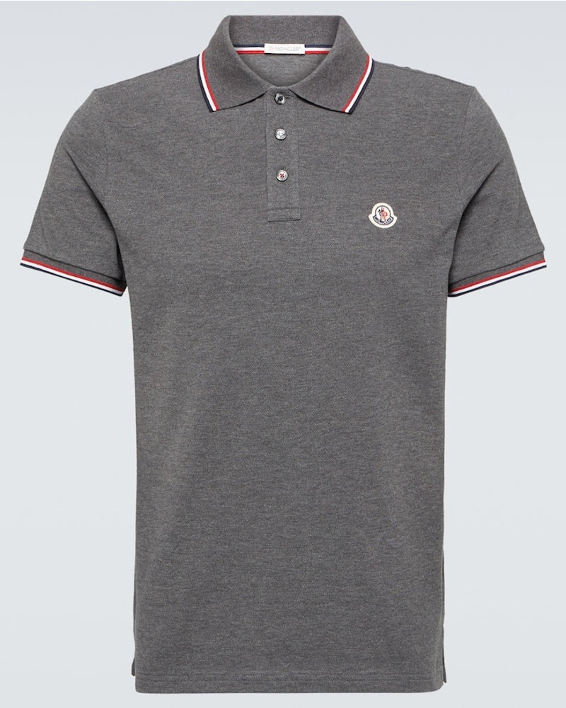 MONCLER Cotton pique polo T shirt