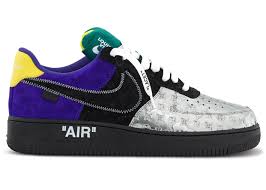 Louis Vuitton Nike Air Force 1 Low By Virgil Abloh White Red